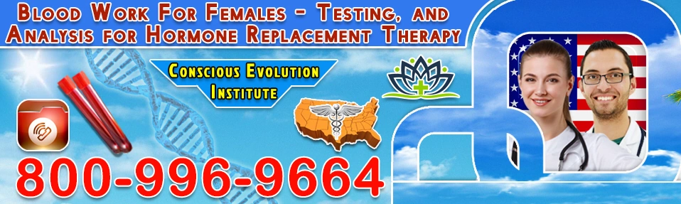 blood work for females testing and analysis for hormone replacement therapy