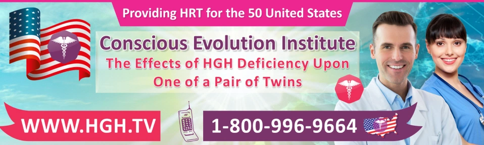the effects of hgh deficiency upon one of a pair of twins