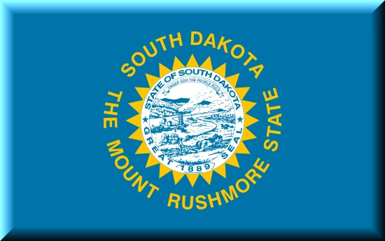 South Dakota state flag, medical clinics