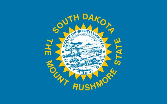 South Dakota state flag, medical clinics