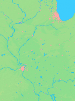 Location of Aurora within Illinois
