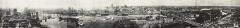 panoramic view of Saint Anthony Falls and the Mississippi riverfront in 1915