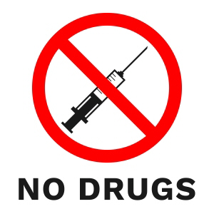 no drugs policy