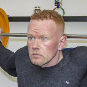 a professional appealing image of a caucasian man or woman exercising in a gym 756 300x300