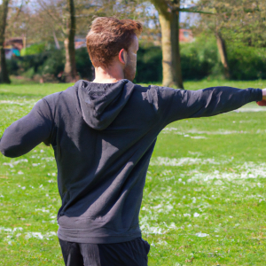 a professional appealing good looking and atheletic image of a caucasian man exercising or playing sports outside on a sunny day 205 300x300