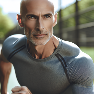 sports, jersey,age 49,hair bald,eyes gray, 368